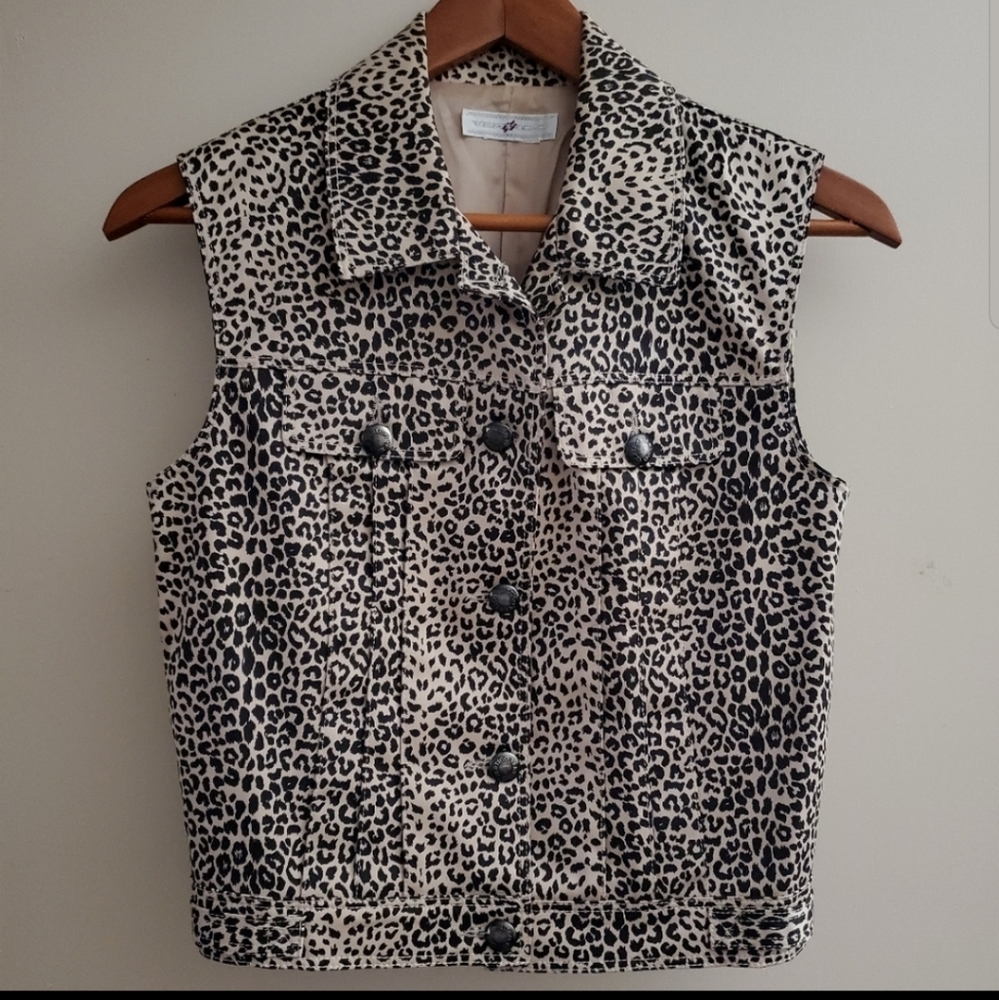 Vertigo Paris Animal Print Vest Sz. S